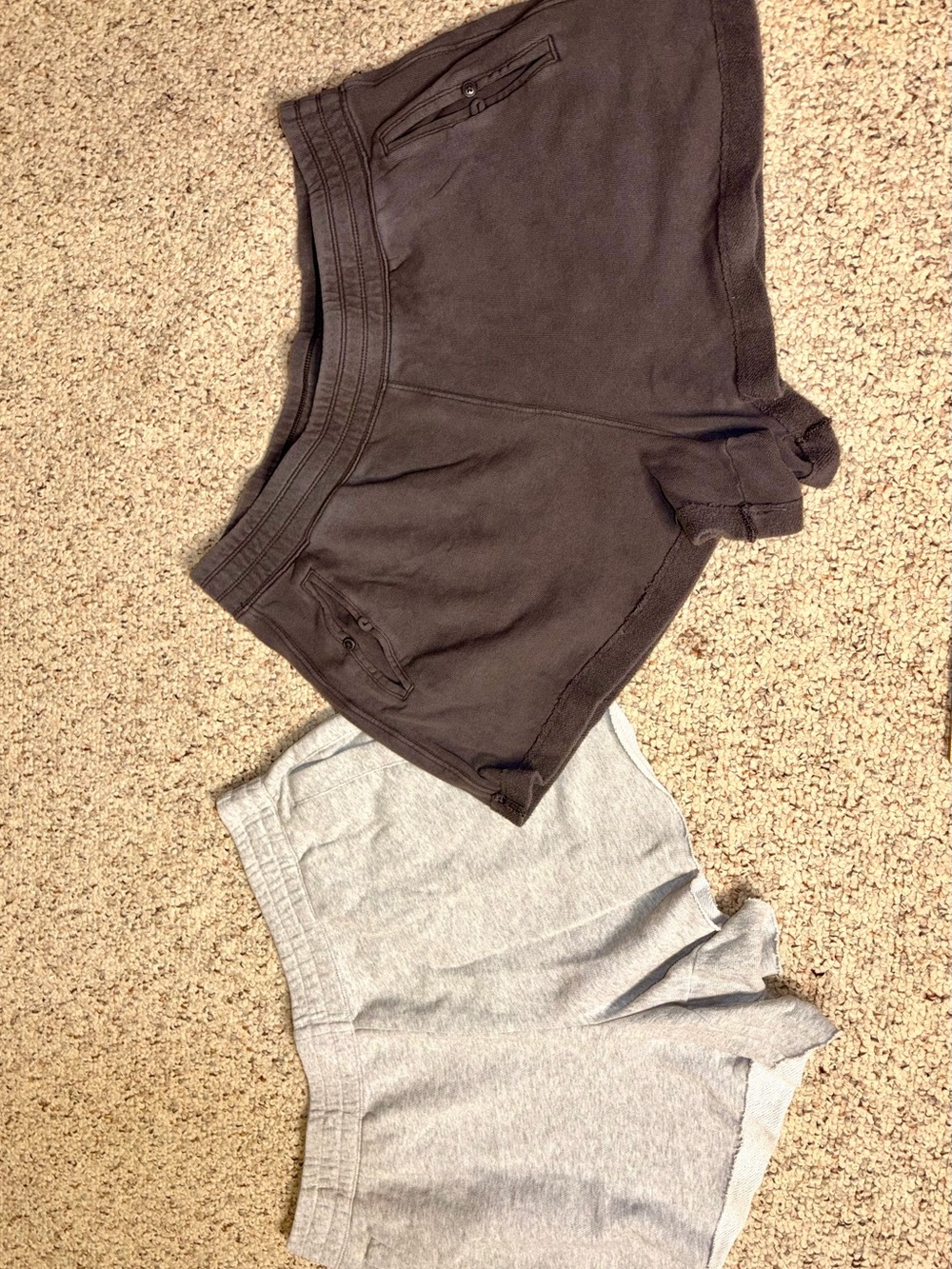 2 pair aerie Fleece shorts Sz XL.